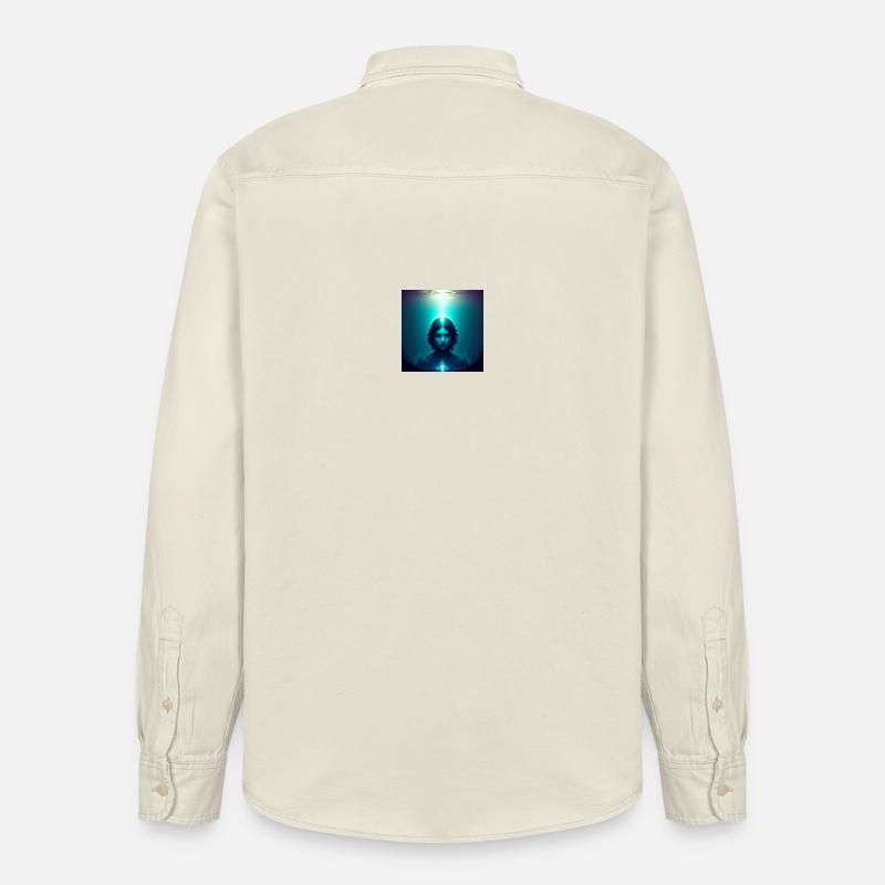 Ätherisches Frontlicht - Relaxed Fit Unisex Organic Hemd von Stanley/Stella - Natur