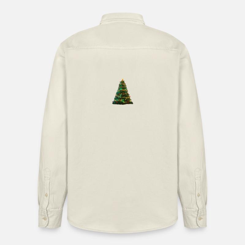 Weihnachtsbaum - Relaxed Fit Unisex Organic Hemd von Stanley/Stella - Natur