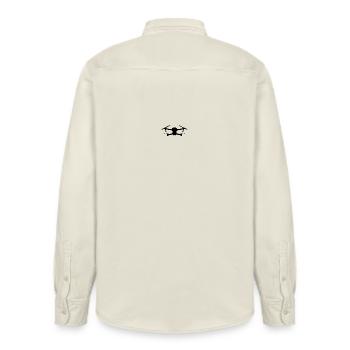 DJI MAVIC PRO DRONE - Relaxed Fit Unisex Organic Hemd von Stanley/Stella - Natur - Hinten - AI Model Male 178 light (178cm)