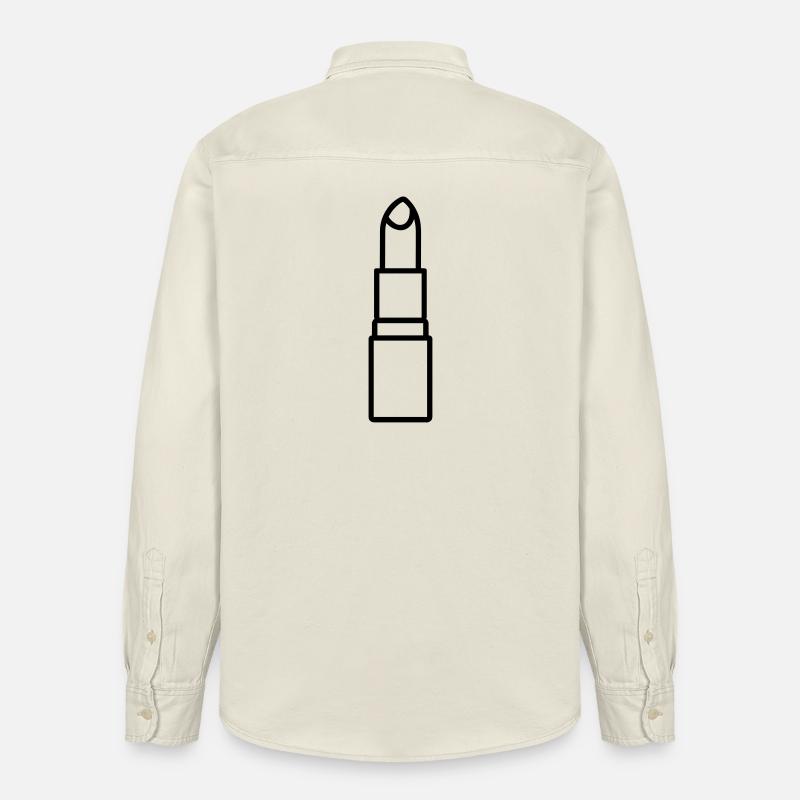 Lippenstift - Relaxed Fit Unisex Organic Hemd von Stanley/Stella - Natur