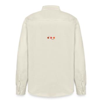 Hallo Frühling - Relaxed Fit Unisex Organic Hemd von Stanley/Stella - Natur - Hinten - AI Model Male 178 light (178cm)