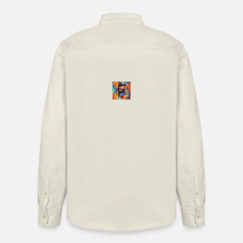 Coucher de soleil coupé - Chemise unisexe coupe décontractée bio Stanley/Stella - écru doux