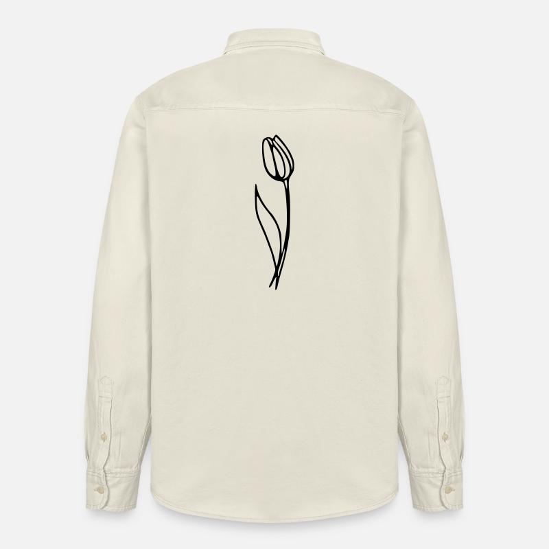 Tulipe - Chemise unisexe coupe décontractée bio Stanley/Stella - écru doux