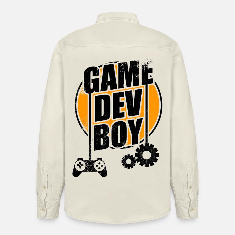 Game Dev Junge - Relaxed Fit Unisex Organic Hemd von Stanley/Stella - Natur