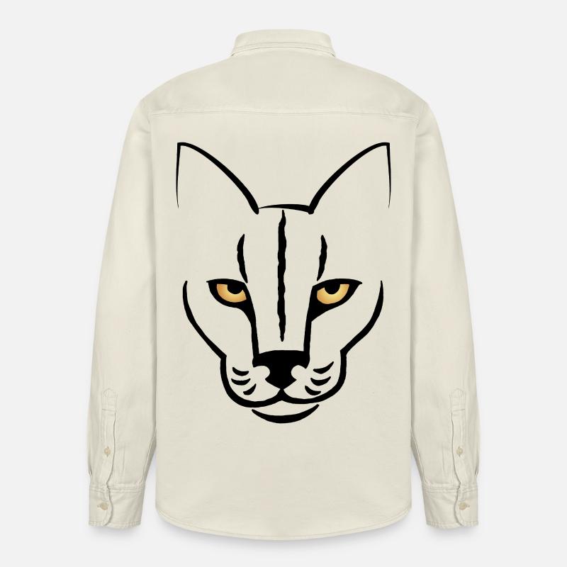 Der Blick der Katze - Relaxed Fit Unisex Organic Hemd von Stanley/Stella - Natur