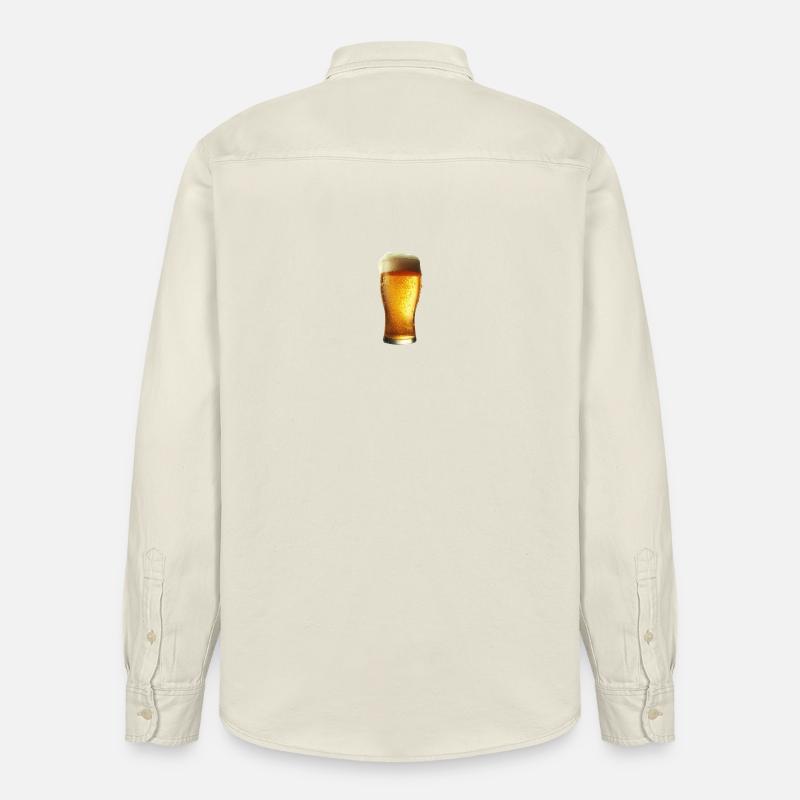 Ein eiskaltes Bier - Relaxed Fit Unisex Organic Hemd von Stanley/Stella - Natur