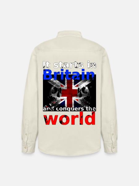Britain - Relaxed Fit Unisex Organic Shirt by Stanley/Stella - soft Ecru