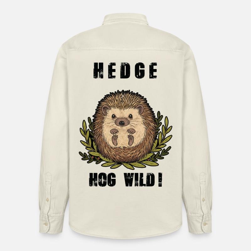 Hérisson Hedge Hog Wild Mignon - Chemise unisexe coupe décontractée bio Stanley/Stella - écru doux