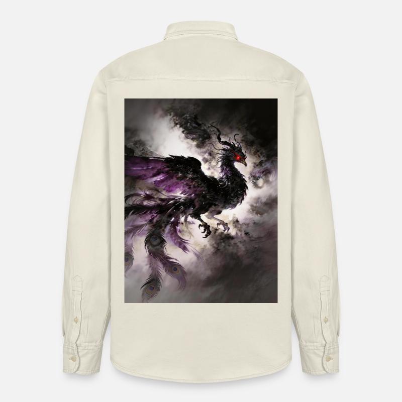 Le Crépuscule du Phénix Noir : Éclipse - Relaxed Fit Unisex Organic Shirt by Stanley/Stella - soft Ecru