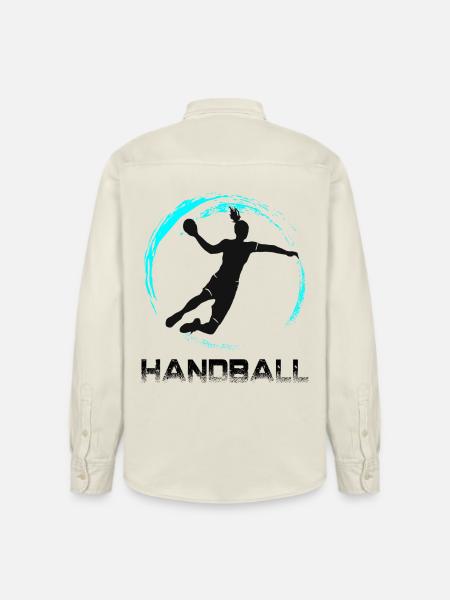 Handball - Chemise unisexe coupe décontractée bio Stanley/Stella - écru doux