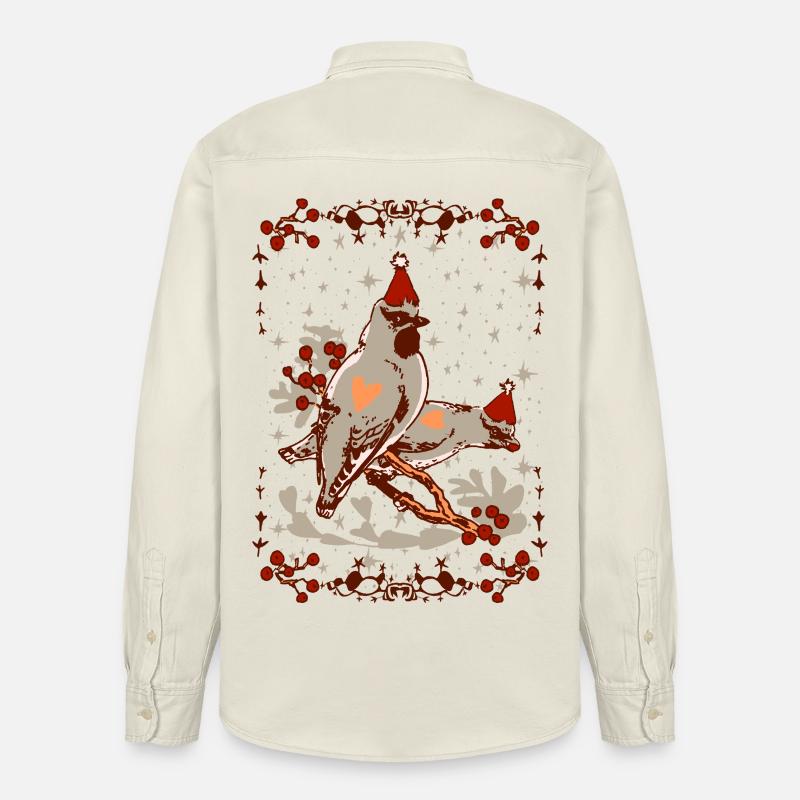 TILHET - Chemise unisexe coupe décontractée bio Stanley/Stella - écru doux