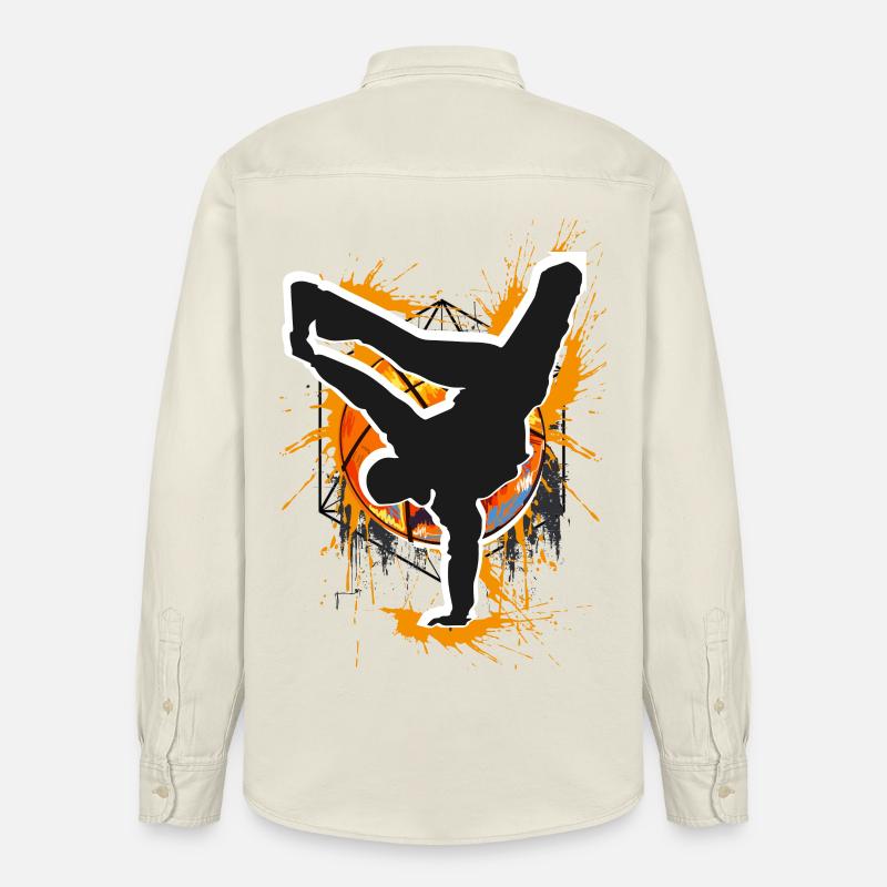 Breakdance - Breakdancer - Breakdancing - Bboy - Chemise unisexe coupe décontractée bio Stanley/Stella - écru doux