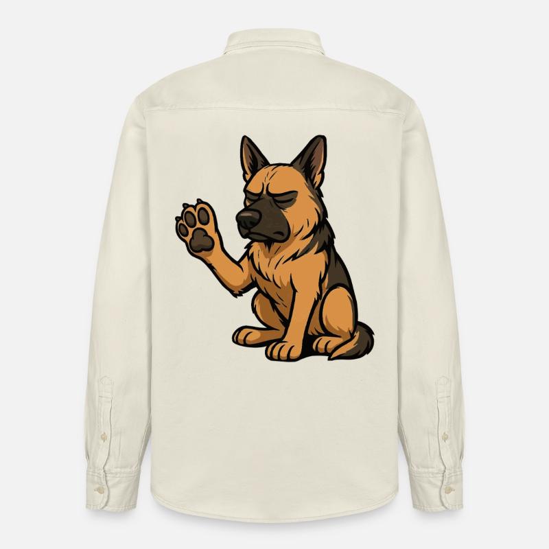 Deutscher Schäferhund Schäferhunde Schäferhunde - Relaxed Fit Unisex Organic Hemd von Stanley/Stella - Natur