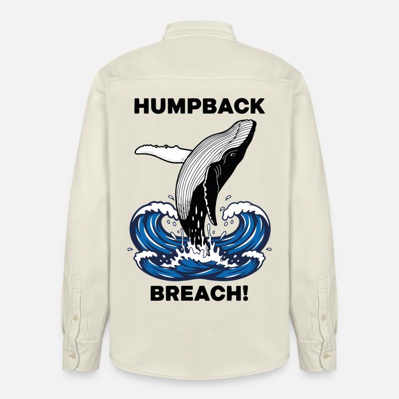 Buckelwalbruch Seebuckelwal - Relaxed Fit Unisex Organic Hemd von Stanley/Stella - Natur