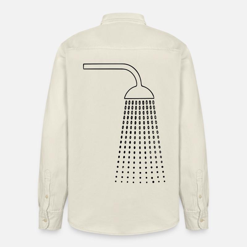 Dessins de douche - Chemise unisexe coupe décontractée bio Stanley/Stella - écru doux