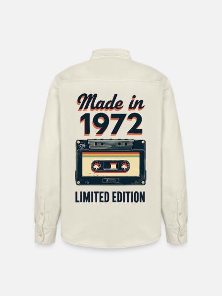 Made in 1972 – Limited Edition - Relaxed Fit Unisex Organic Shirt by Stanley/Stella - soft Ecru