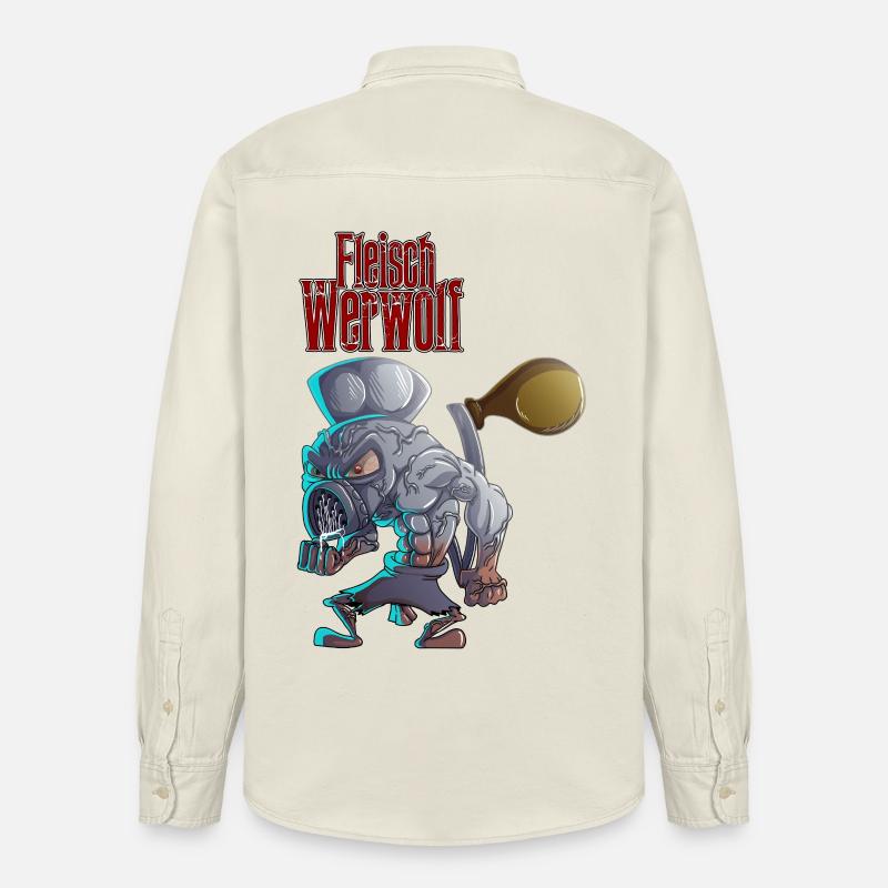 Fleischwerwolf - Relaxed Fit Unisex Organic Hemd von Stanley/Stella - Natur