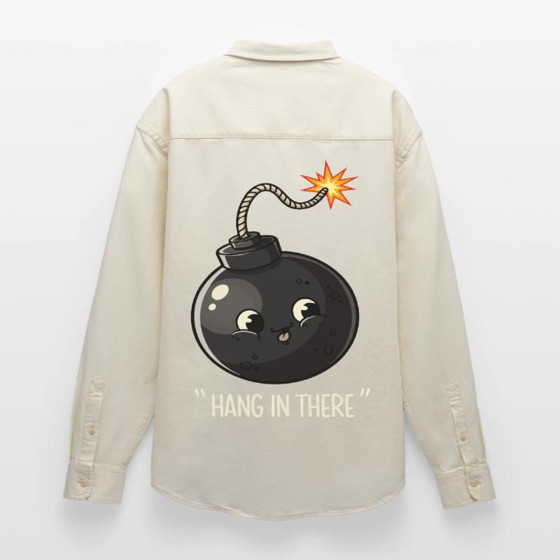 Kawaii Exploding Bomb Comic Design Relaxed Fit Unisex Organic Shirt by Stanley/Stella