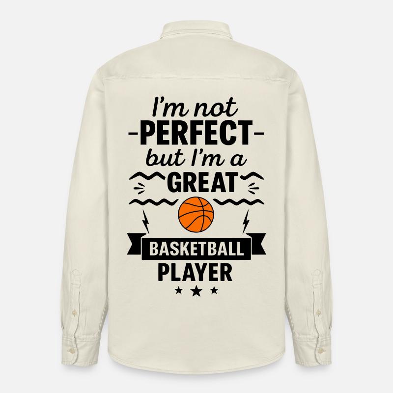 Pas parfait mais un grand basketteur - Chemise unisexe coupe décontractée bio Stanley/Stella - écru doux