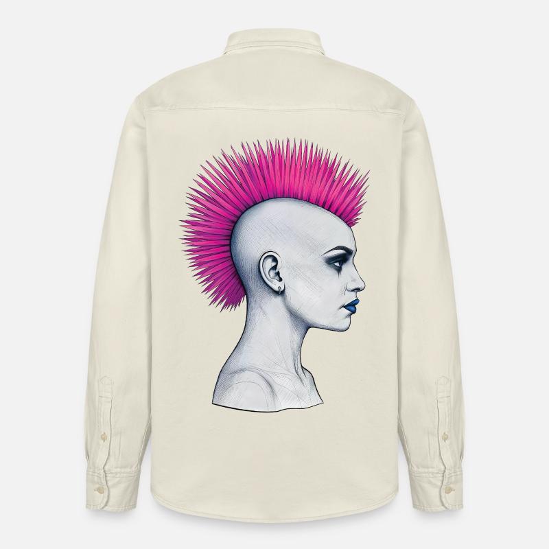 PUNKS NOT DEAD #3 – Steam Punk'n'Roll - Relaxed Fit Unisex Organic Hemd von Stanley/Stella - Natur