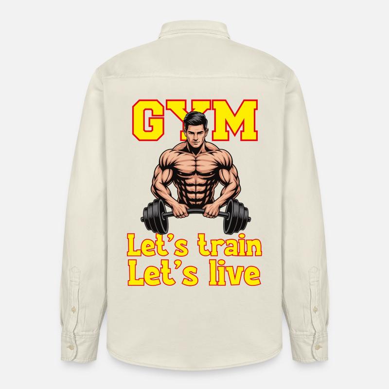 Lets_train - Relaxed Fit Unisex Organic Hemd von Stanley/Stella - Natur