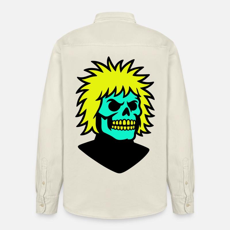 Skullman avec une coiffure cool - Chemise unisexe coupe décontractée bio Stanley/Stella - écru doux