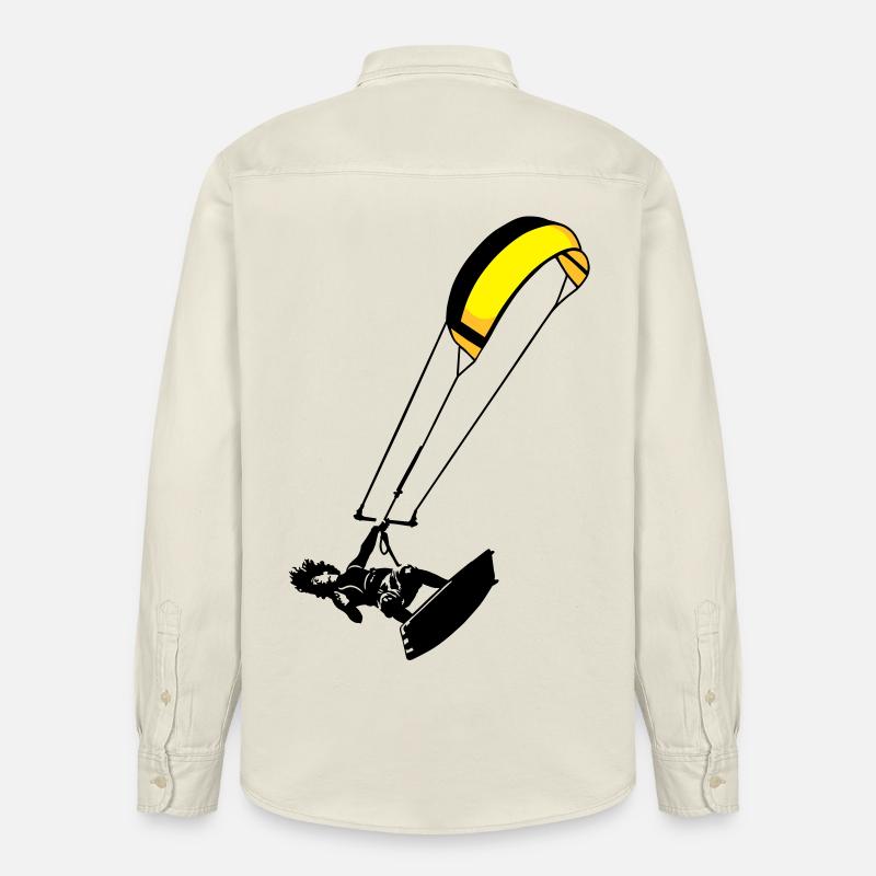 Kitesuf flex - Relaxed Fit Unisex Organic Hemd von Stanley/Stella - Natur