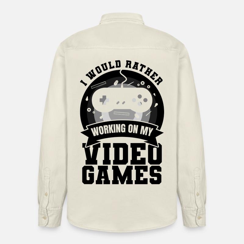 Game Dev - Relaxed Fit Unisex Organic Hemd von Stanley/Stella - Natur