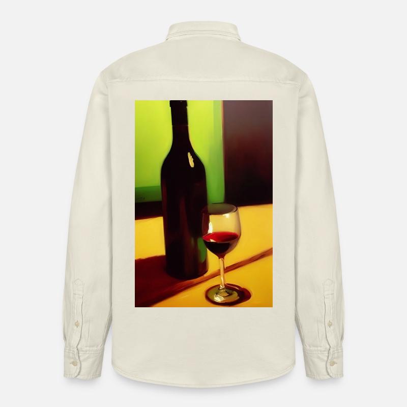 Wein Trinker - Relaxed Fit Unisex Organic Hemd von Stanley/Stella - Natur