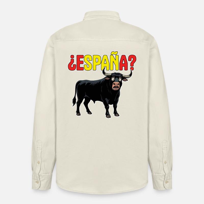 Toro Spanien? - Relaxed Fit Unisex Organic Hemd von Stanley/Stella - Natur