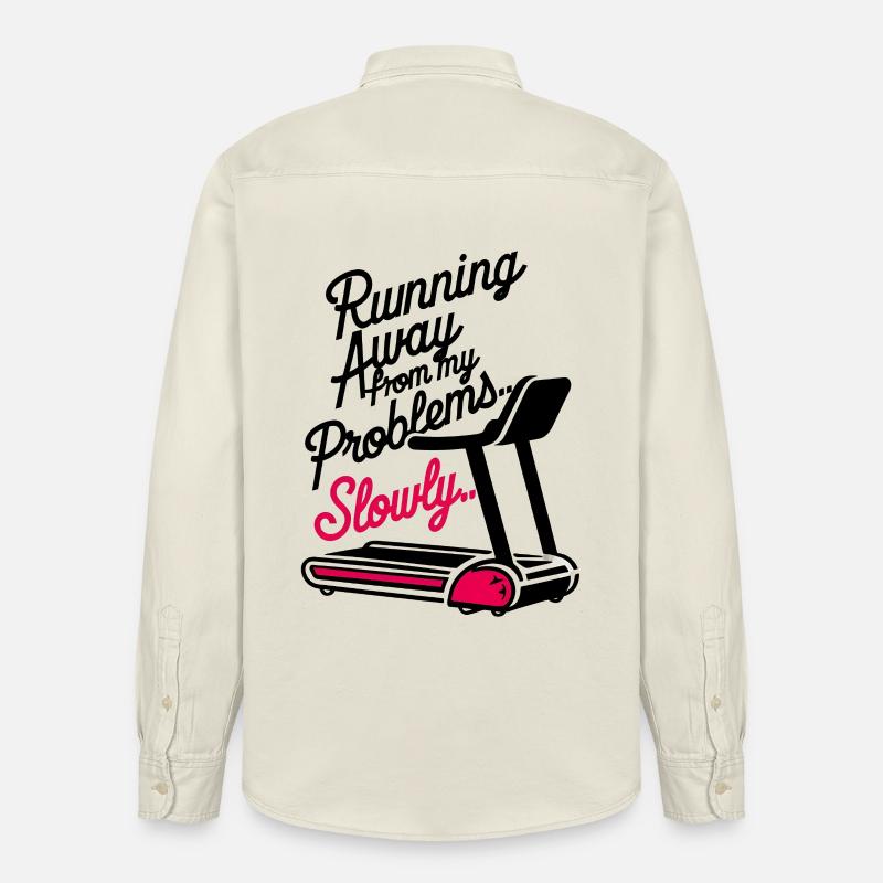 Running from Problems - Slowly - Relaxed Fit Unisex Organic Hemd von Stanley/Stella - Natur