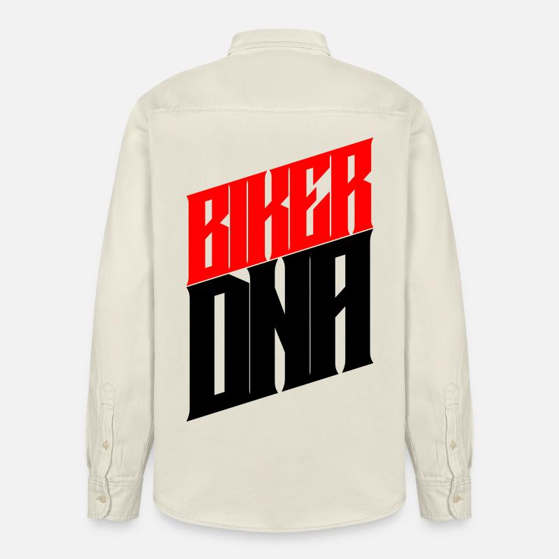 BIKER DNA - Relaxed Fit Unisex Organic Hemd von Stanley/Stella - Natur