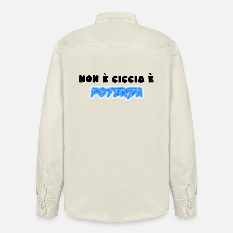 Neon Power avec message de motivation pour l’alimentation - Chemise unisexe coupe décontractée bio Stanley/Stella - écru doux