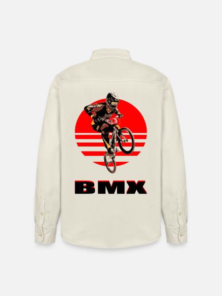 BMX Bike - Relaxed Fit Unisex Organic Shirt by Stanley/Stella - soft Ecru