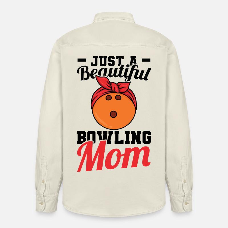 Juste une belle maman de bowling - Chemise unisexe coupe décontractée bio Stanley/Stella - écru doux