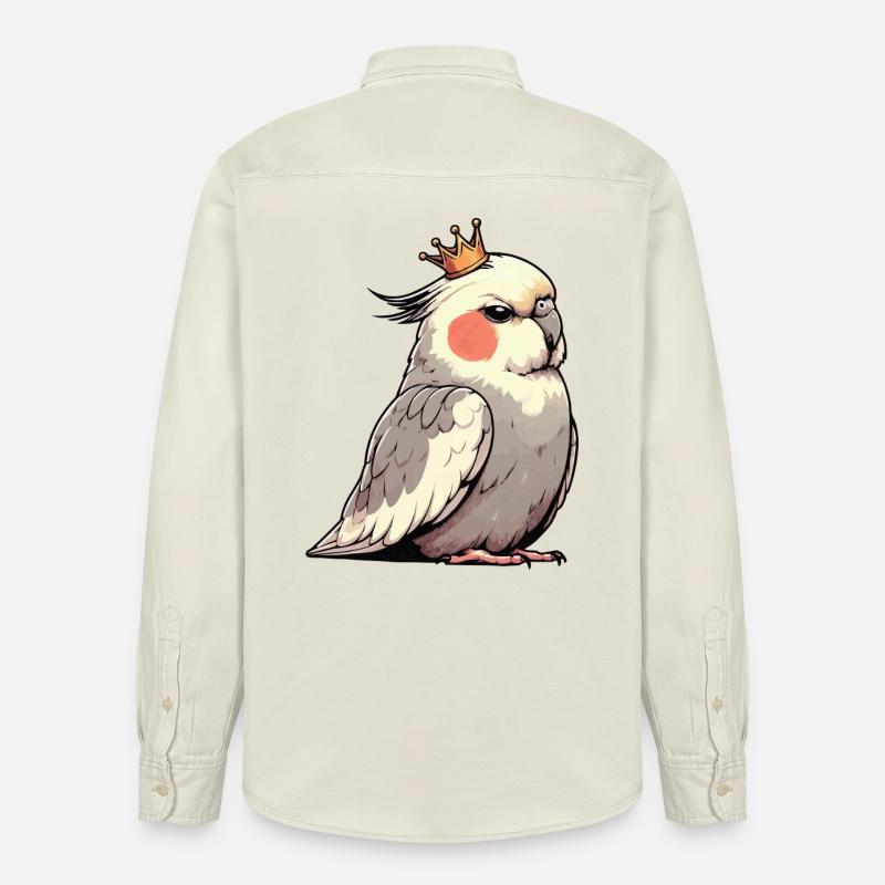 Calopsitte Calopsitte Calopsitte Oiseau calopsitte - Chemise unisexe coupe décontractée bio Stanley/Stella - écru doux