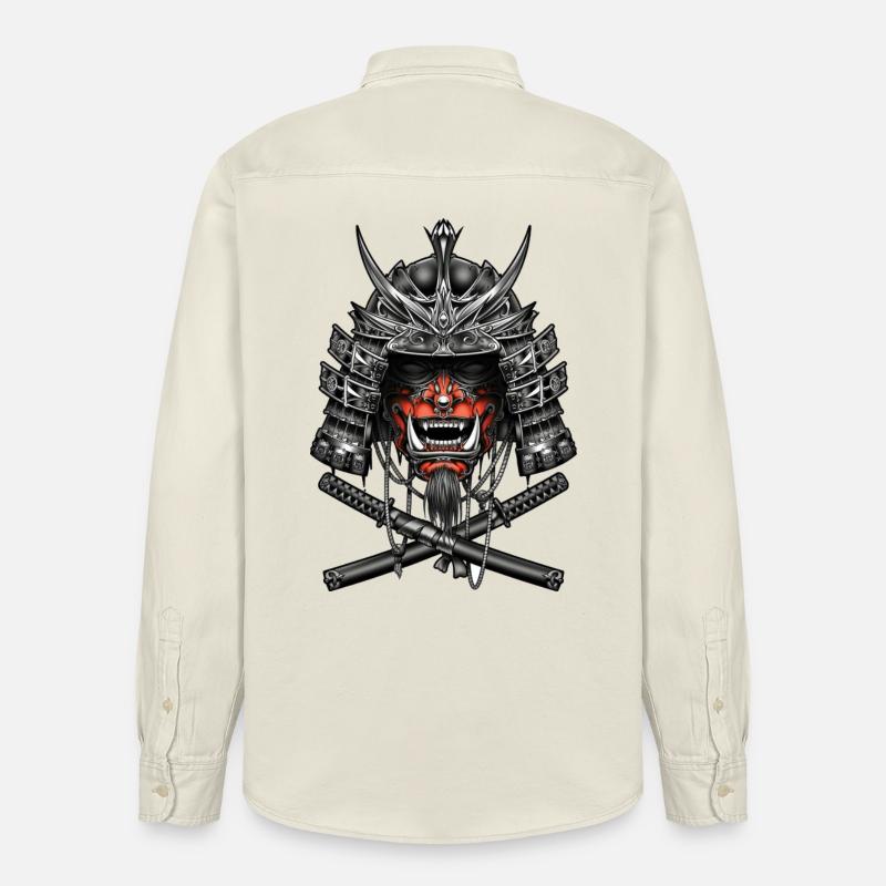 Samouraïs, combattants - Chemise unisexe coupe décontractée bio Stanley/Stella - écru doux