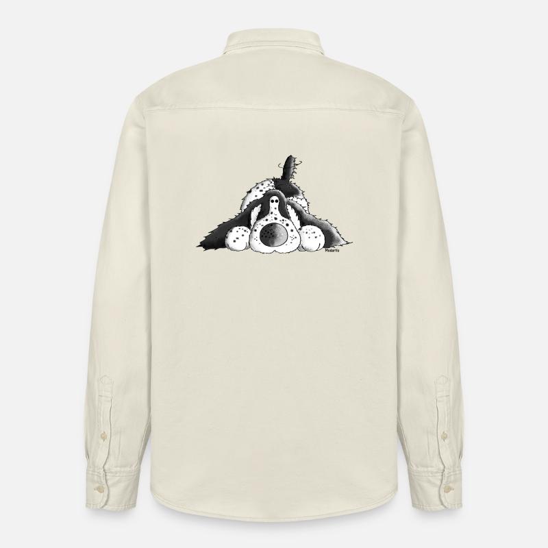 Fröhlicher Cocker Spaniel - Hund - Relaxed Fit Unisex Organic Hemd von Stanley/Stella - Natur