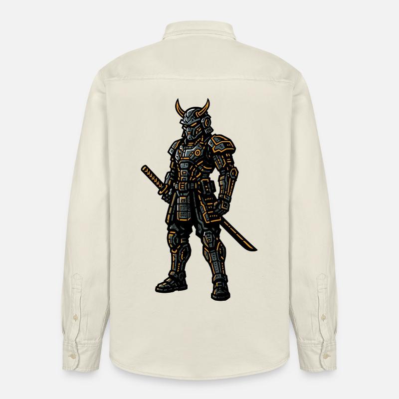 Cyberpunk Samurai - Chemise unisexe coupe décontractée bio Stanley/Stella - écru doux
