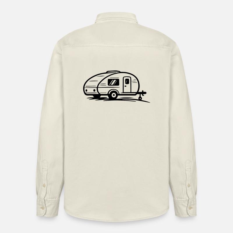 Remorque de camping - Chemise unisexe coupe décontractée bio Stanley/Stella - écru doux
