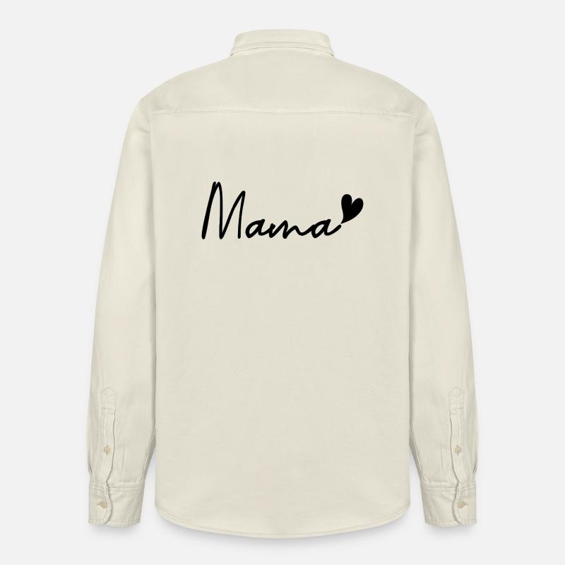 mama - Relaxed Fit Unisex Organic Shirt by Stanley/Stella - soft Ecru