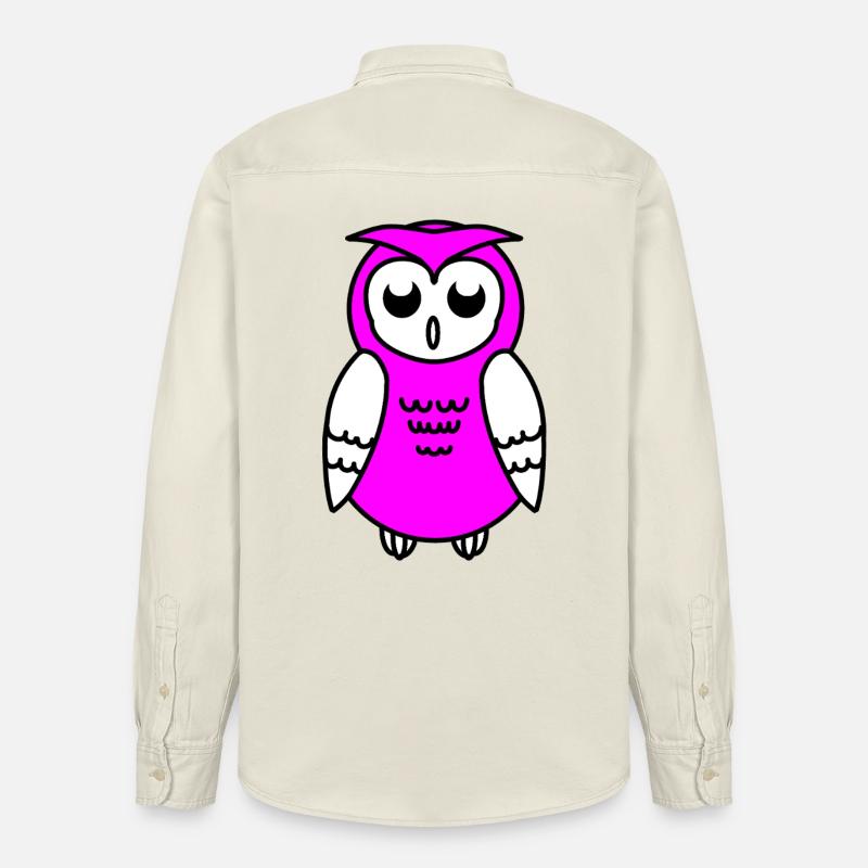 Eule - Relaxed Fit Unisex Organic Hemd von Stanley/Stella - Natur