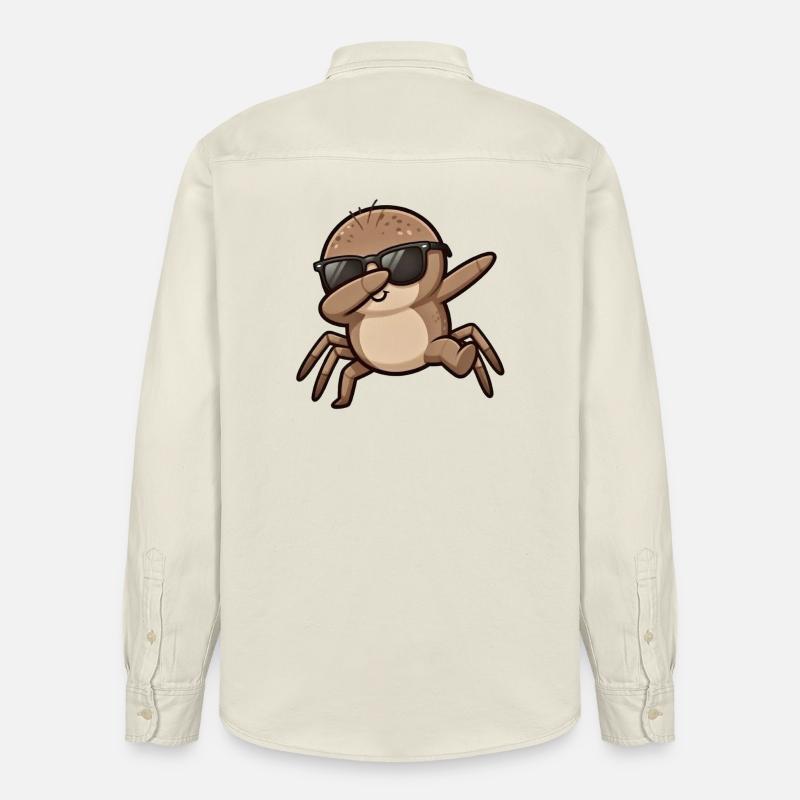 Araignée à escarper - Chemise unisexe coupe décontractée bio Stanley/Stella - écru doux