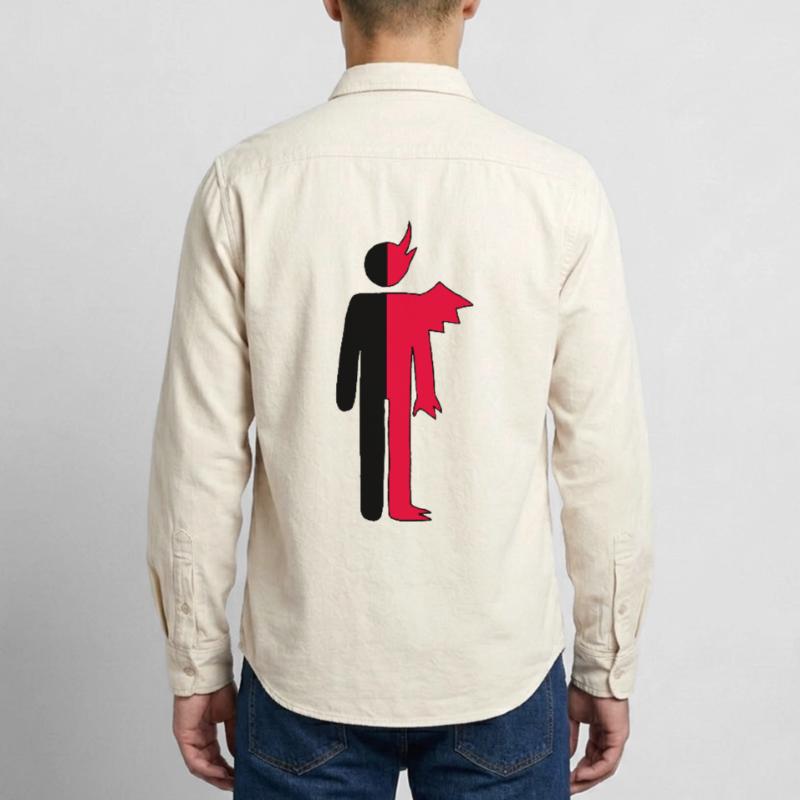 Mann oder Dämon Piktogramm Relaxed Fit Unisex Organic Hemd von Stanley/Stella