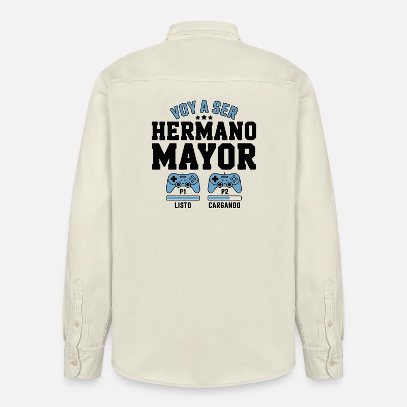 Ich werde ein großer Bruder sein - Relaxed Fit Unisex Organic Hemd von Stanley/Stella - Natur
