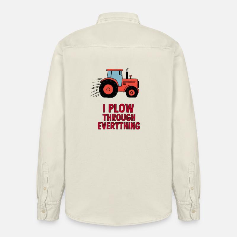 I Plow Through Everything - Relaxed Fit Unisex Organic Hemd von Stanley/Stella - Natur
