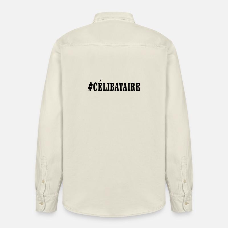 celibataire - Chemise unisexe coupe décontractée bio Stanley/Stella - écru doux