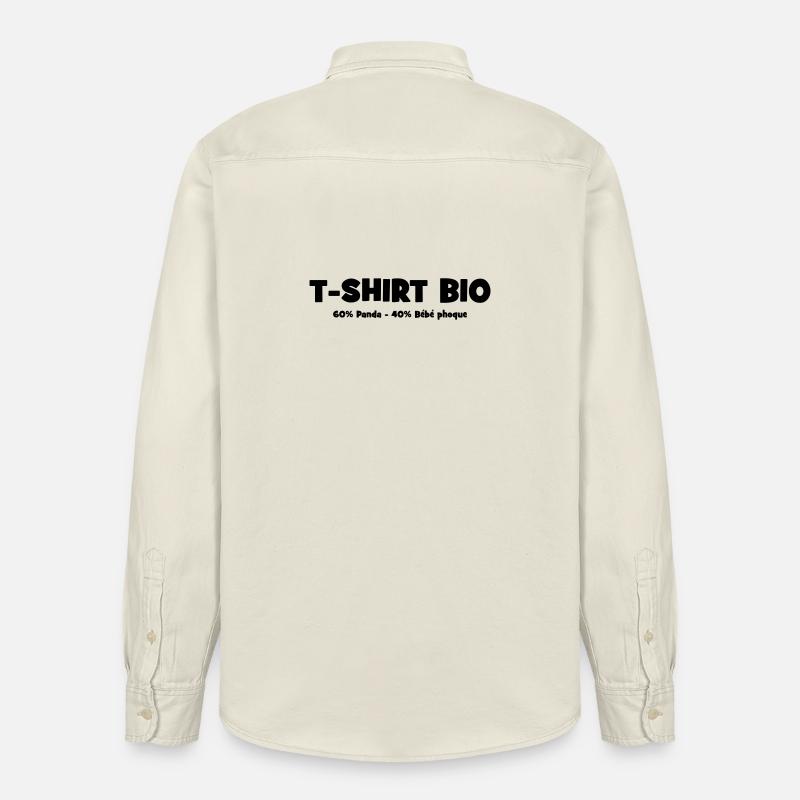 Bio Parodie Conservation Animale - Chemise unisexe coupe décontractée bio Stanley/Stella - écru doux