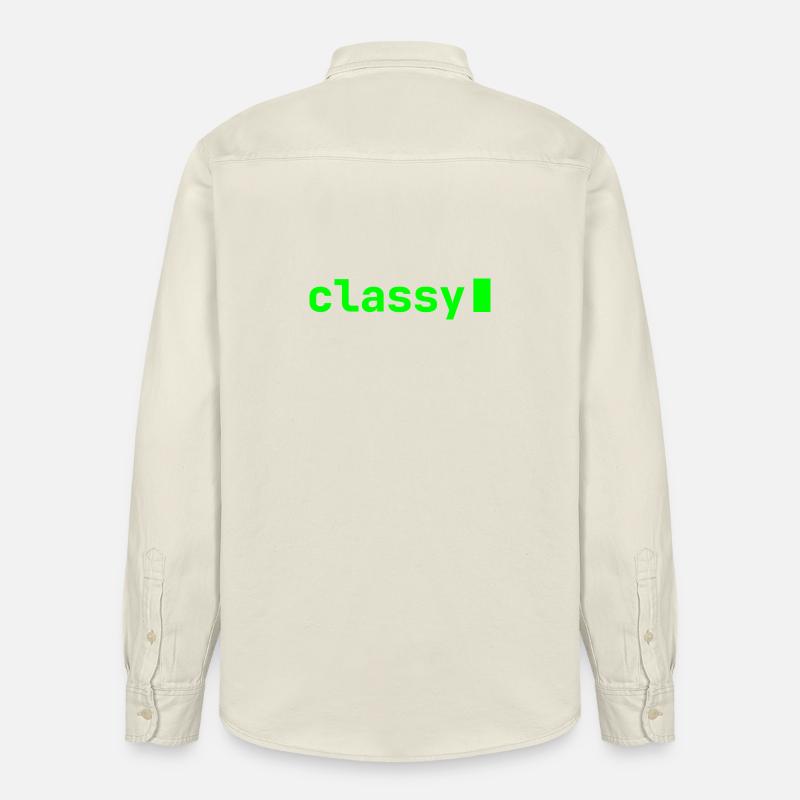 classy | Developer mood - Relaxed Fit Unisex Organic Shirt by Stanley/Stella - soft Ecru