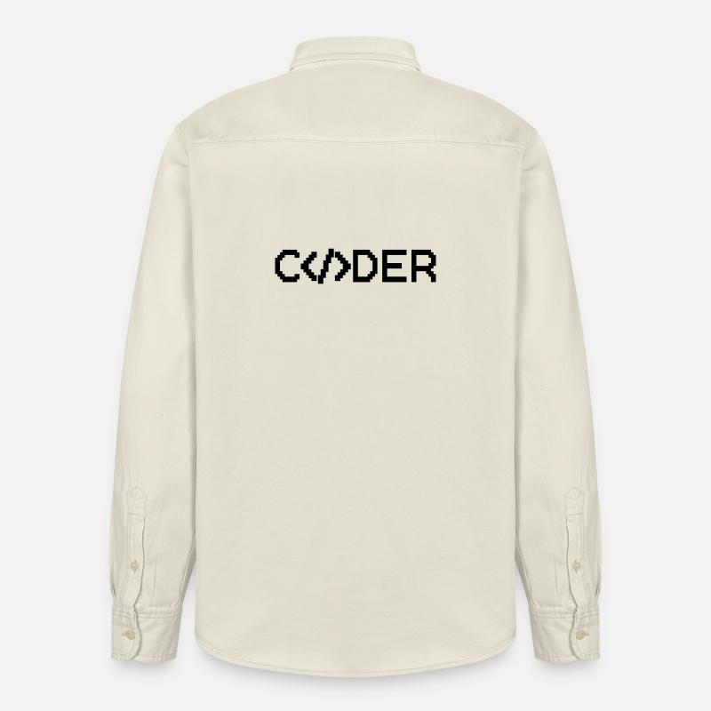 Codeur - Chemise unisexe coupe décontractée bio Stanley/Stella - écru doux